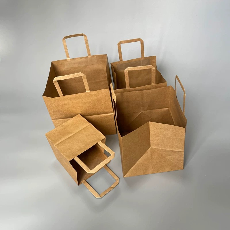 奶茶咖啡茶饮牛皮纸手提袋